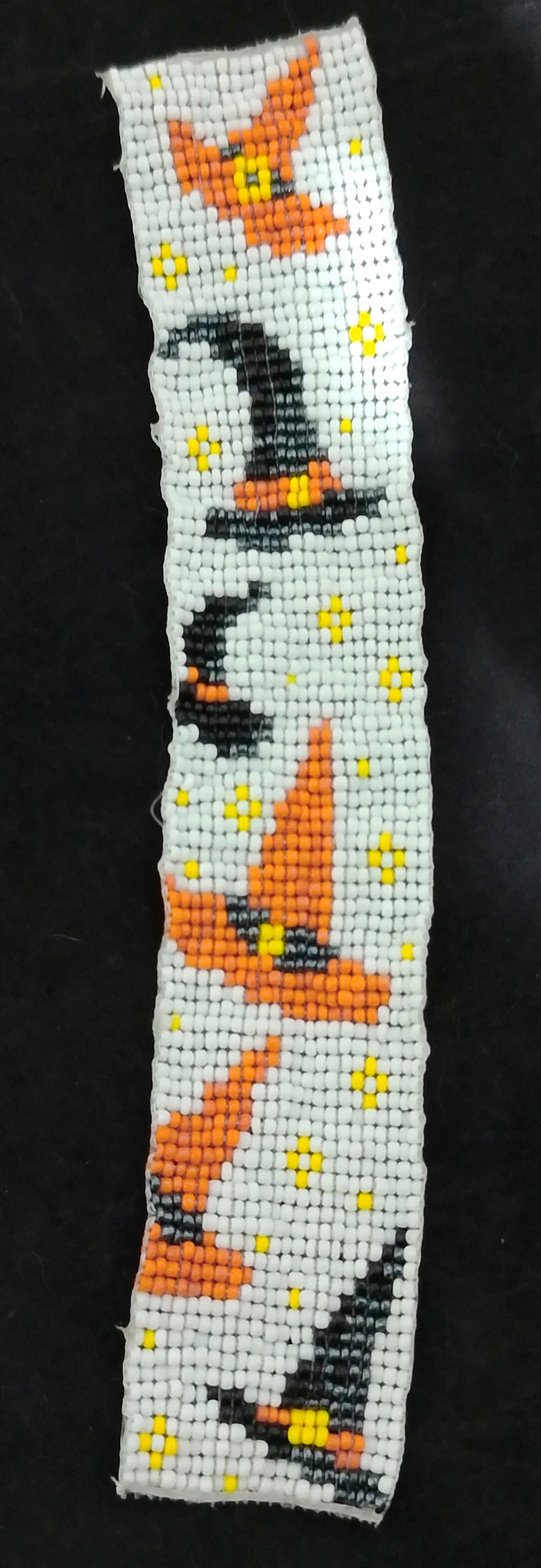 Handmade Witch's Hat Beaded Bookmark