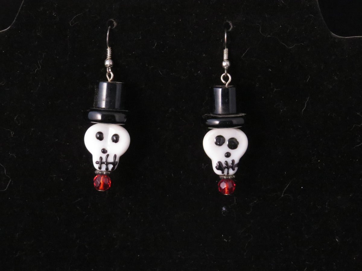Handmade Skull Earrings