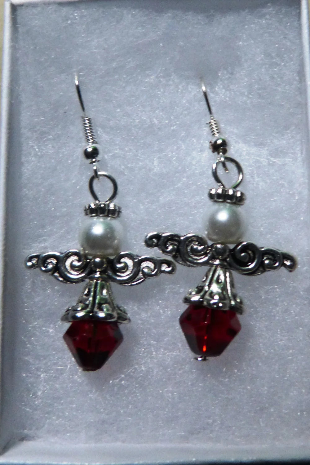 Beaded Angel Earrings