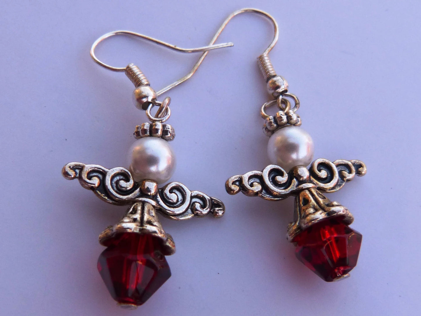 Beaded Angel Earrings
