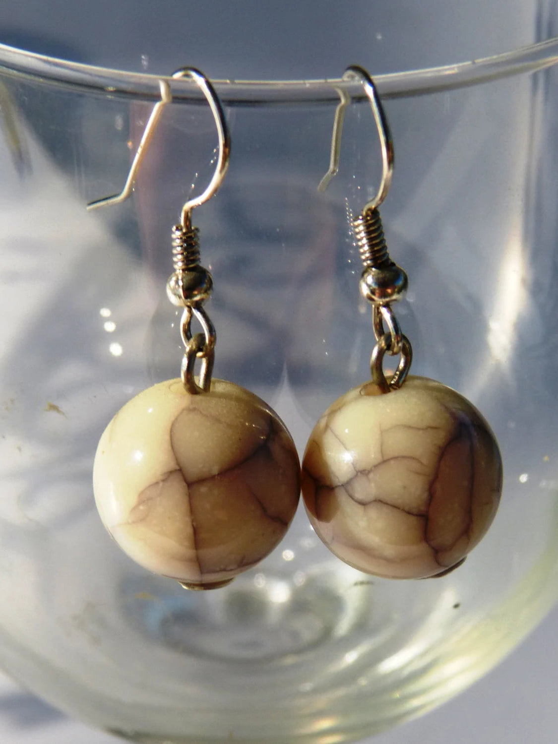 Crackle Stone Earrings