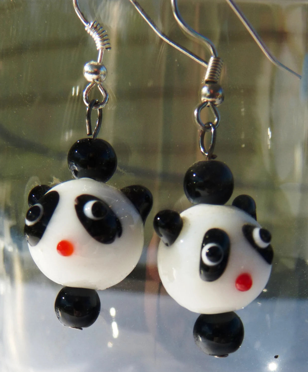 Panda Earrings