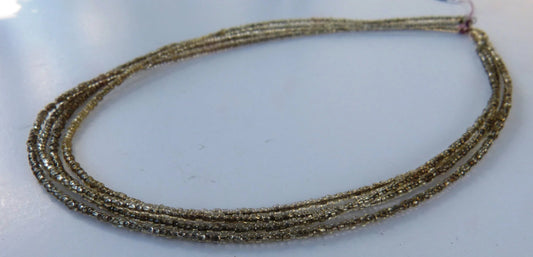 4 Strand Clear Seed Bead Necklace