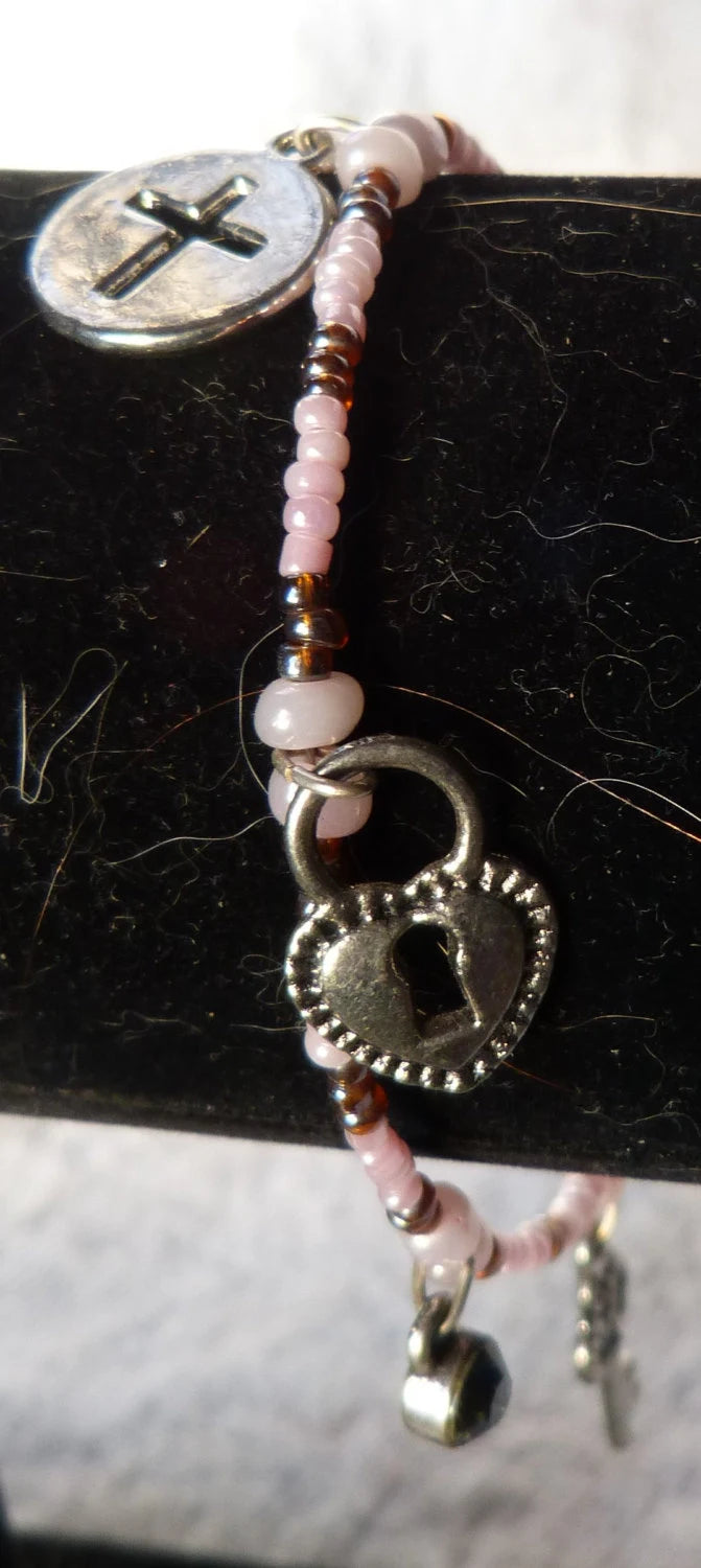 Lock & Key to her Heart Charm Bracelet