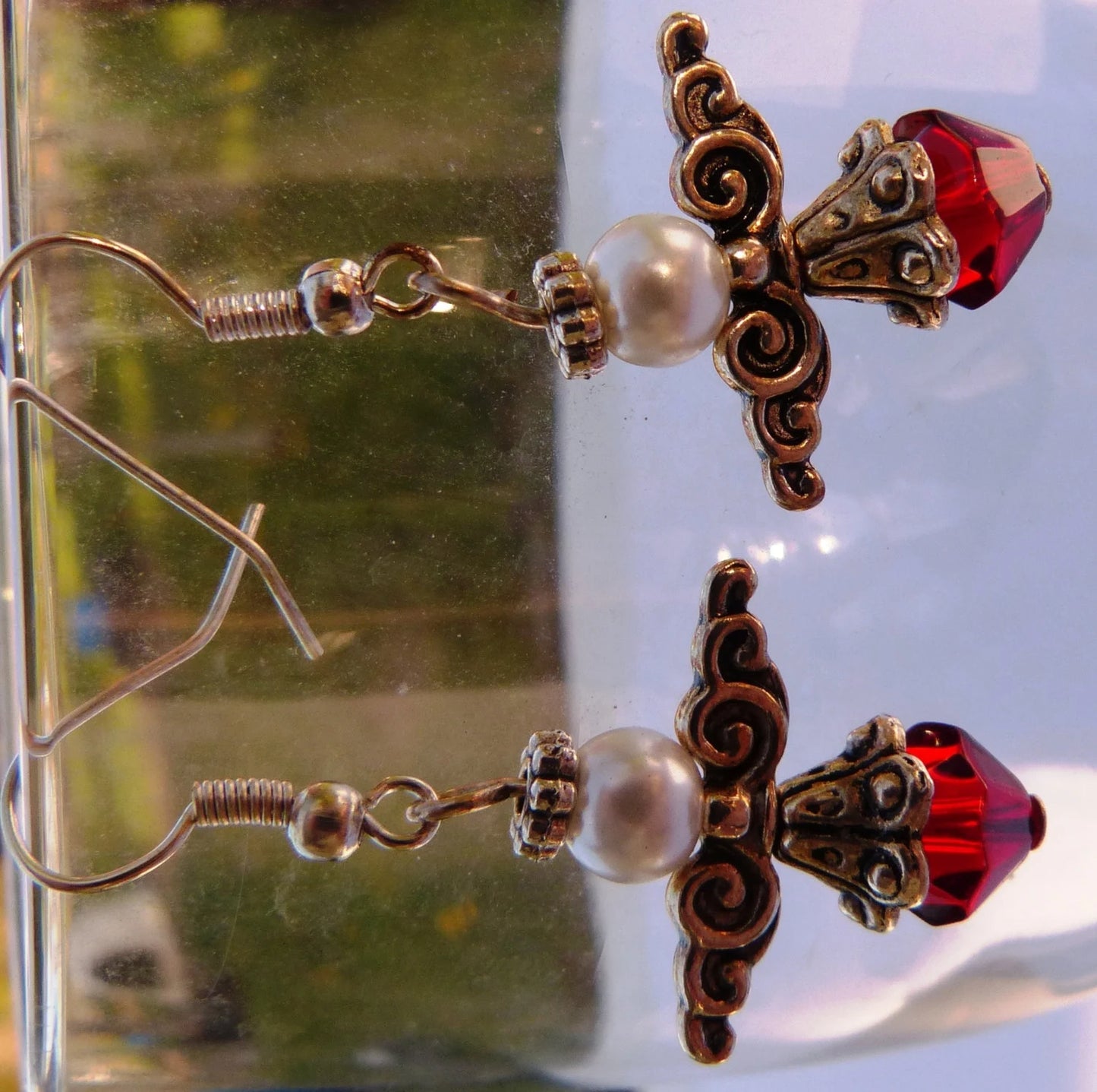 Beaded Angel Earrings