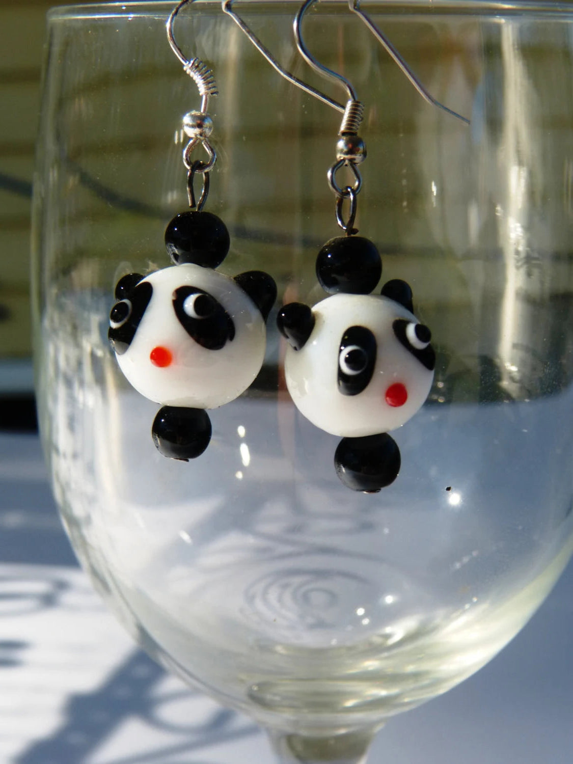Panda Earrings