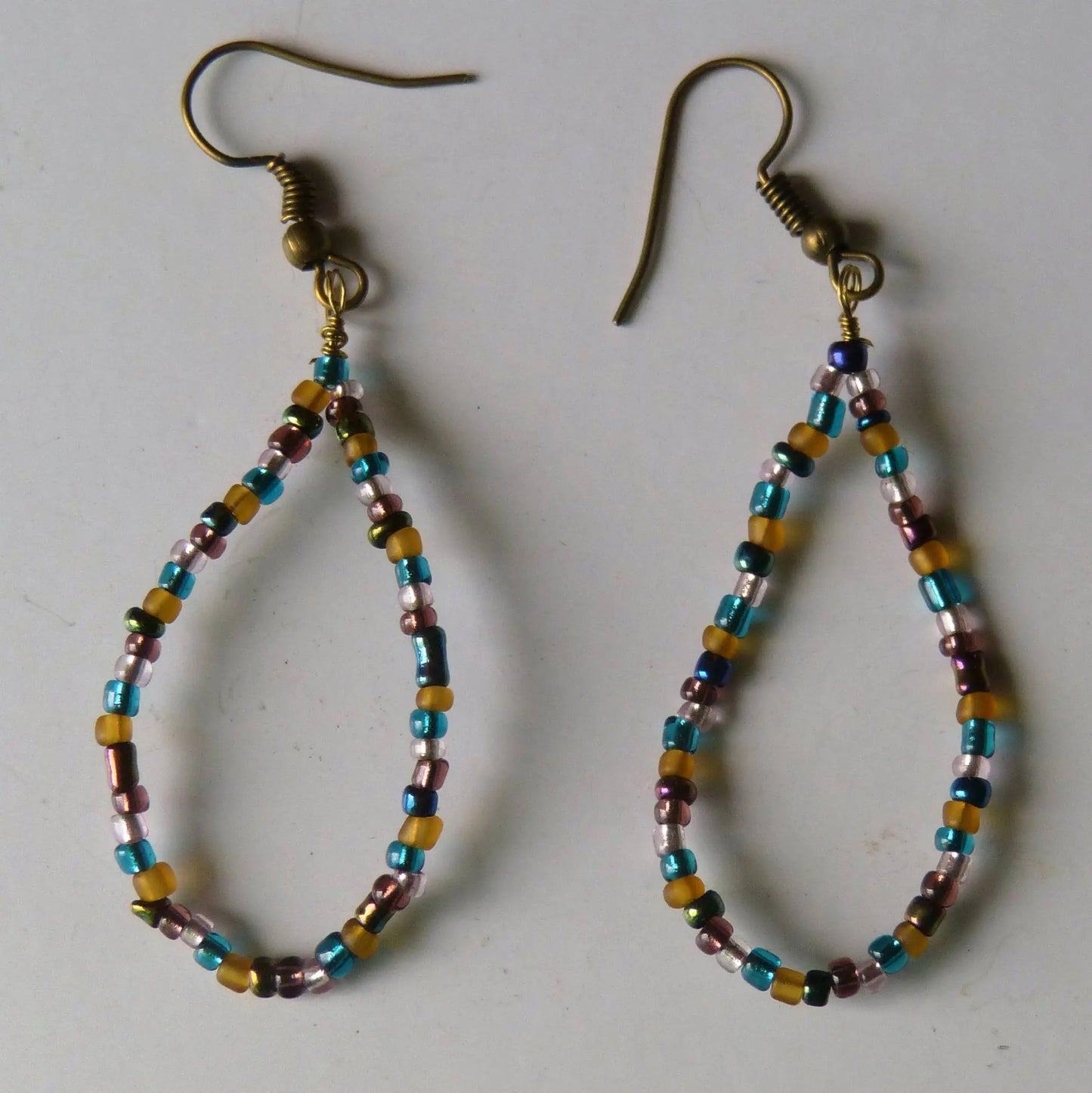 Peacock Teardrop Earrings