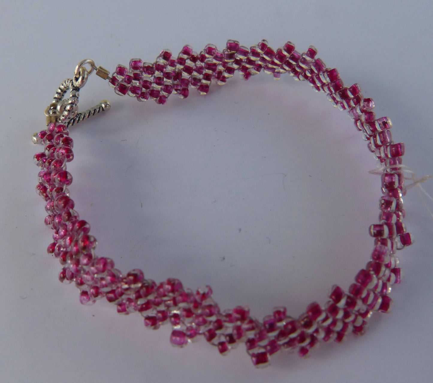 Amethyst Purple Simple Strap Peyote Bracelet