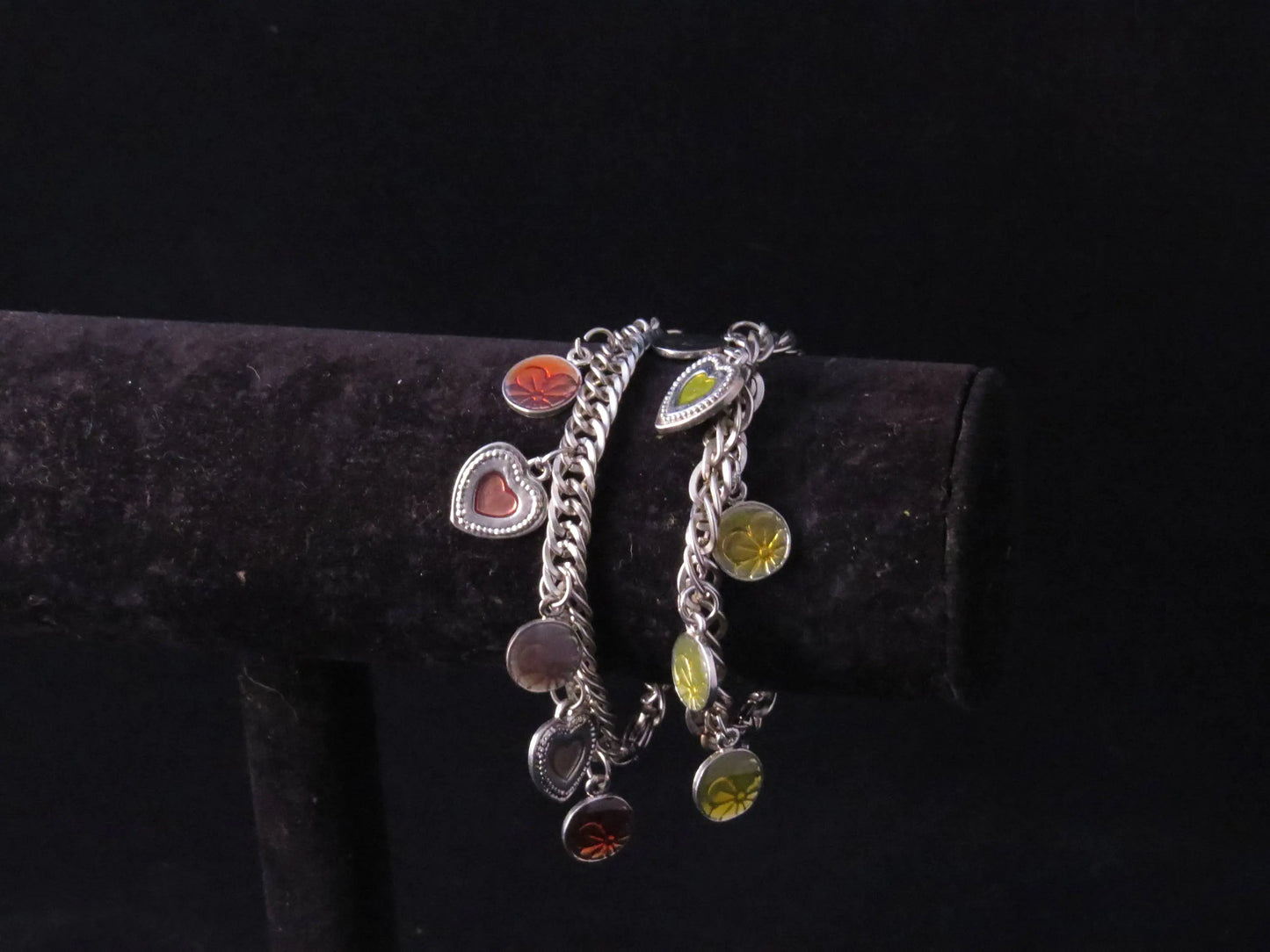 Heart & Flower Charm Bracelet