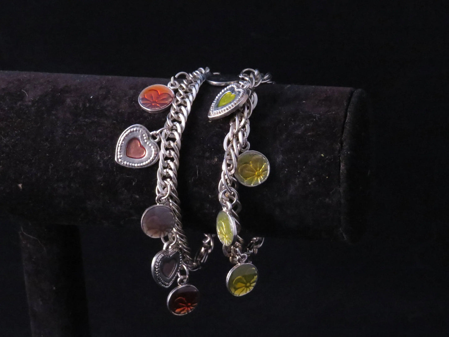 Heart & Flower Charm Bracelet