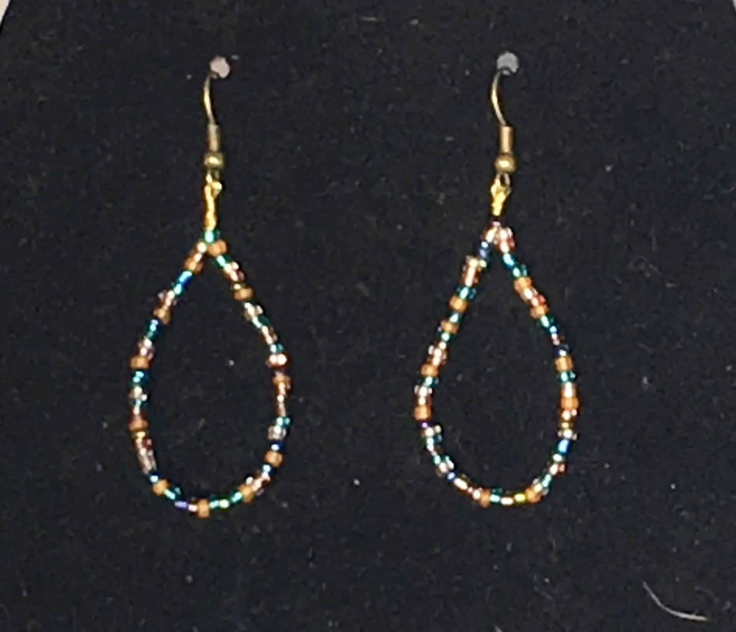 Peacock Teardrop Earrings