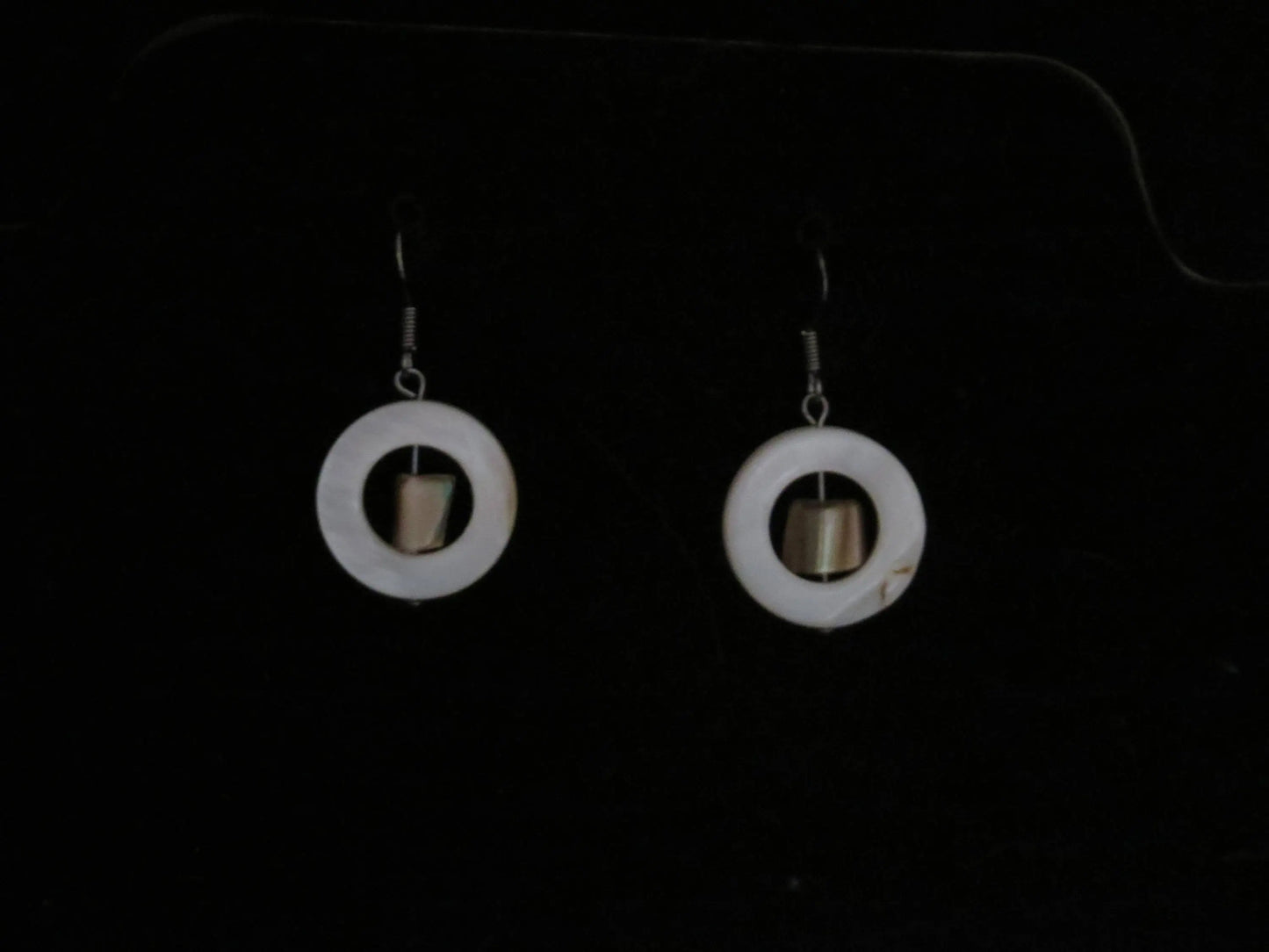 White Shell Rings with Shell Beads