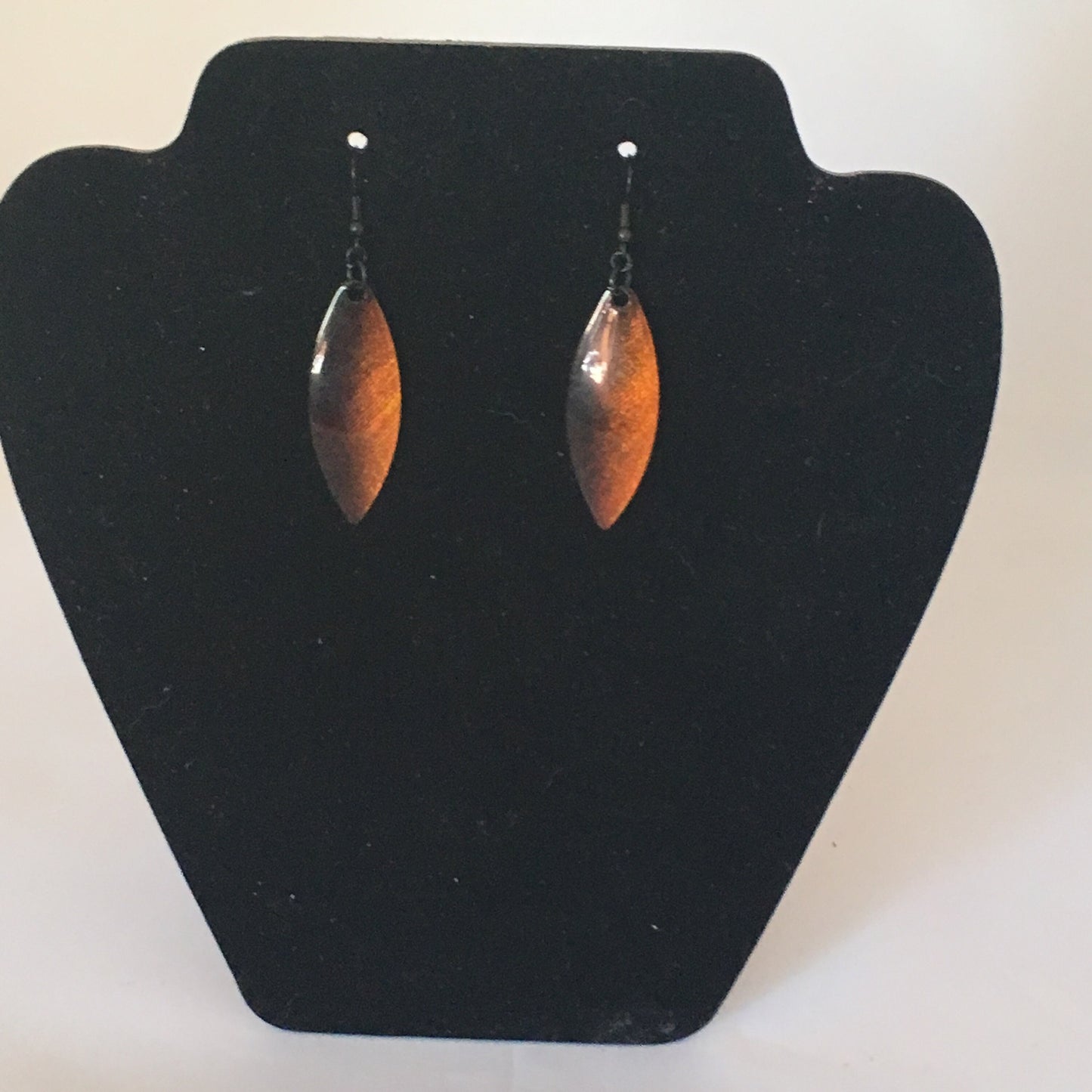 Orange & Black Fishing Tackle Earrings
