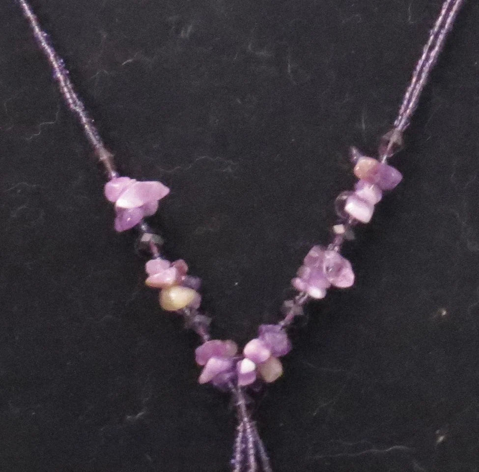 Oval Stripe Pendent Necklace
