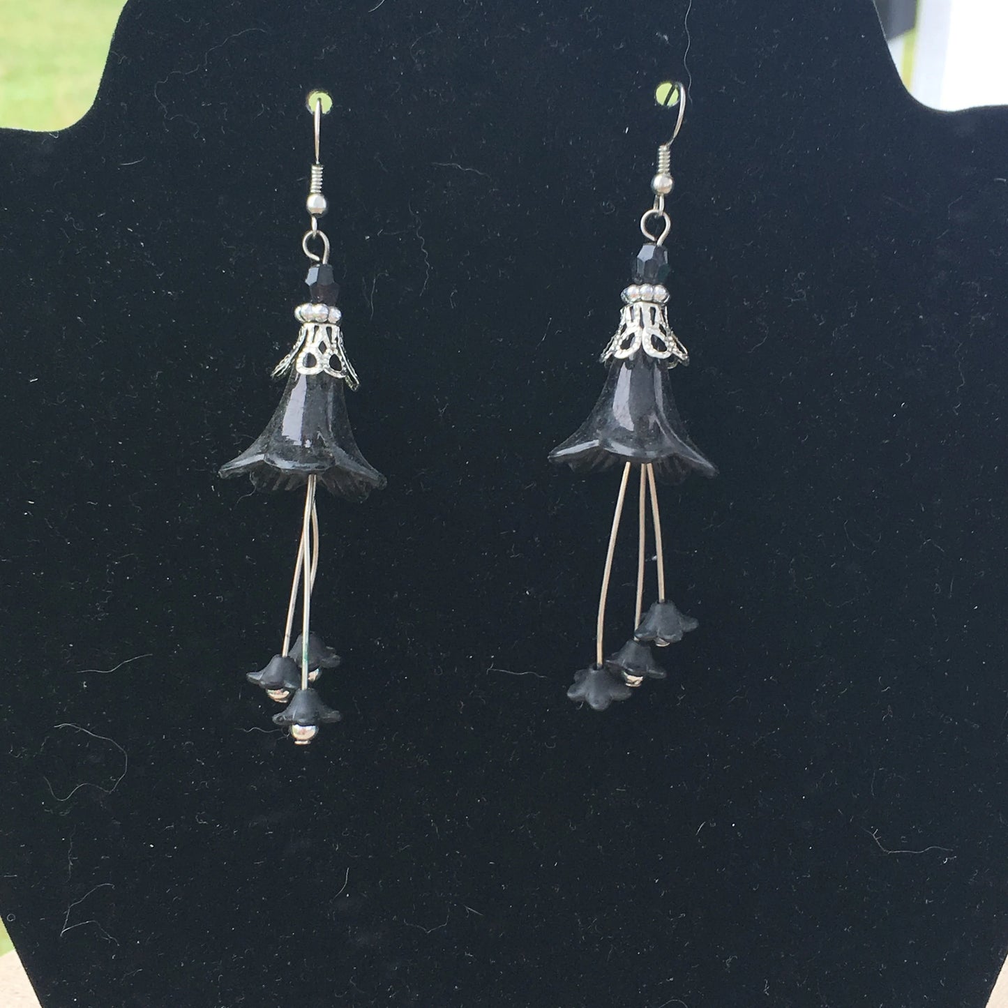 Black Bell Earrings