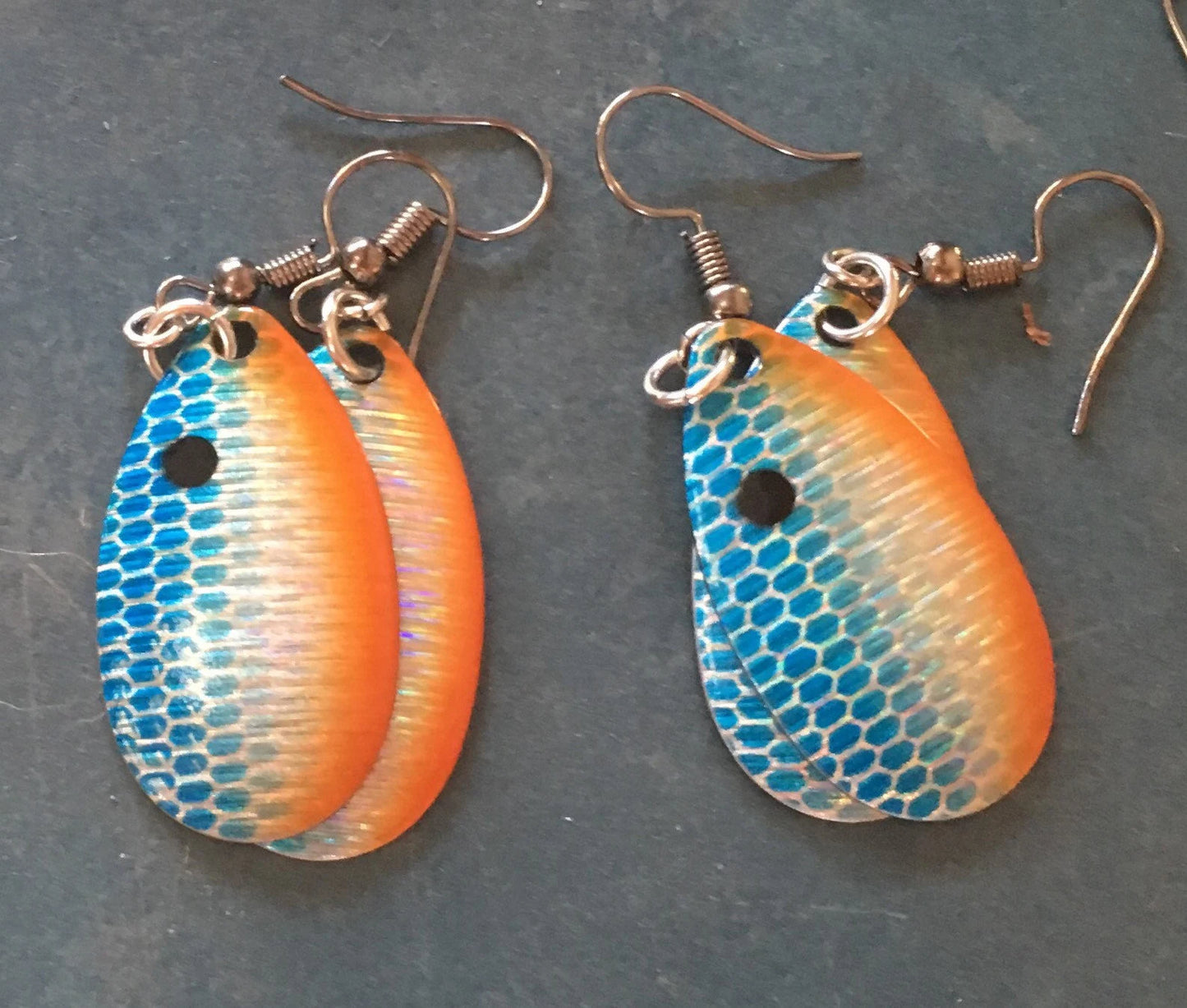 Blue Tackle Earrings
