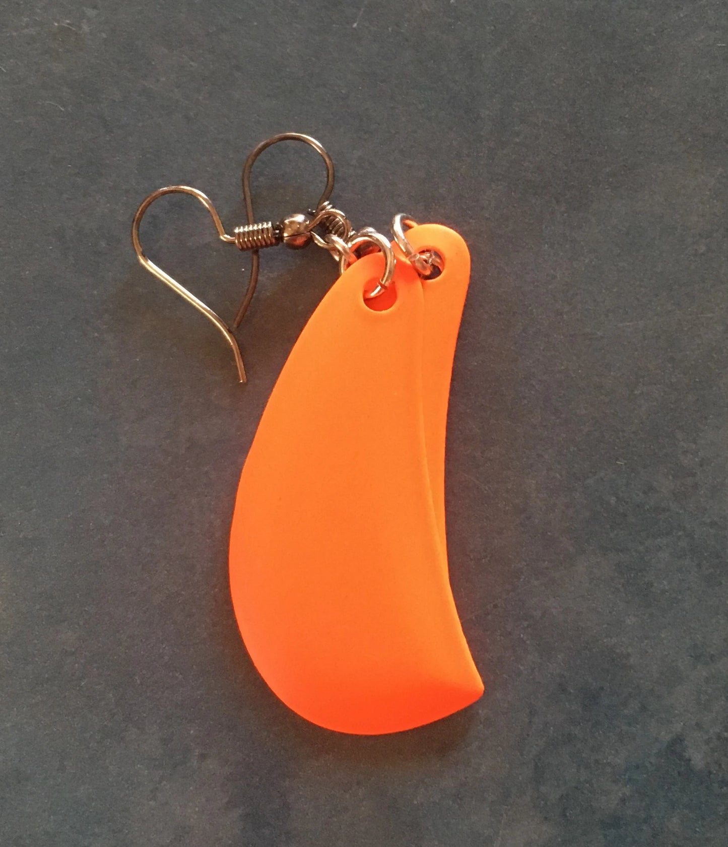 Orange Fishing Tackle Earrings