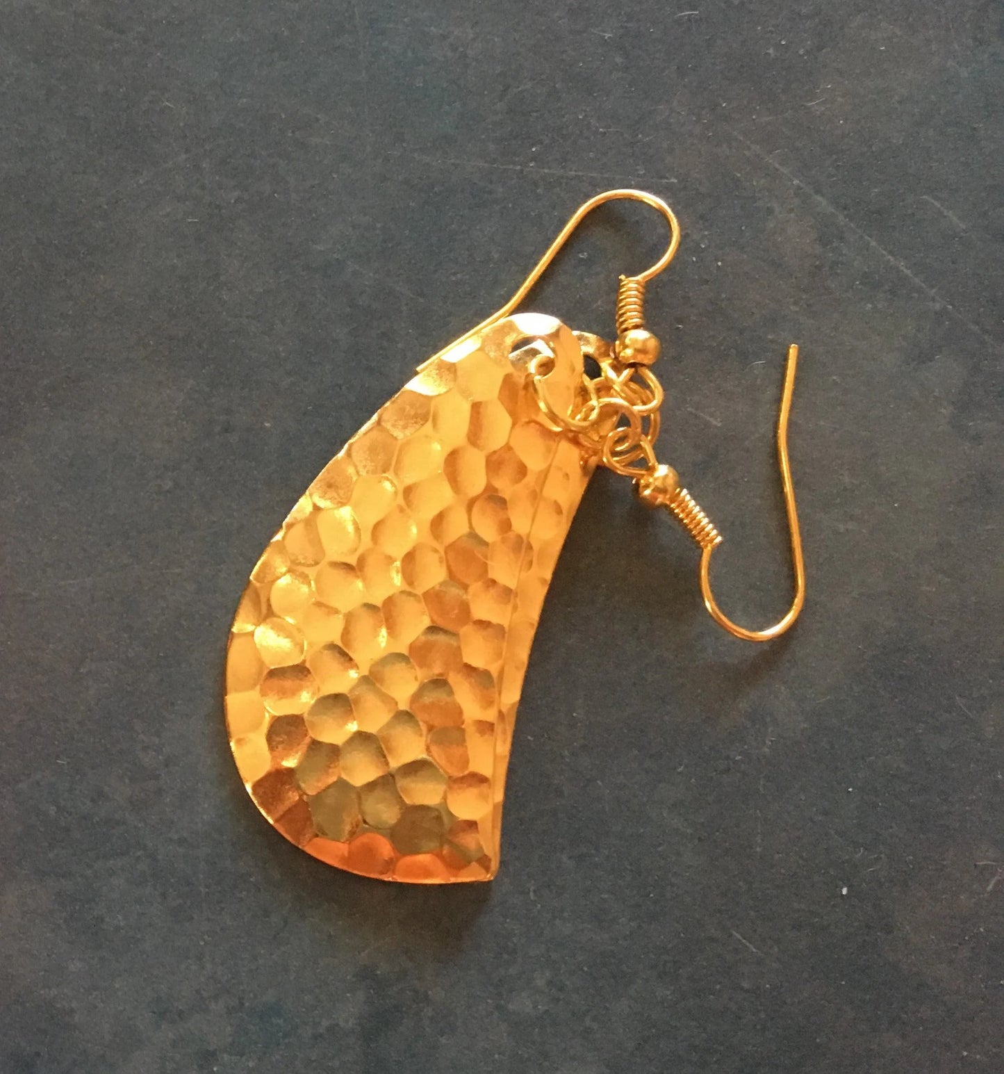 Gold Fishing Tackle Earrings