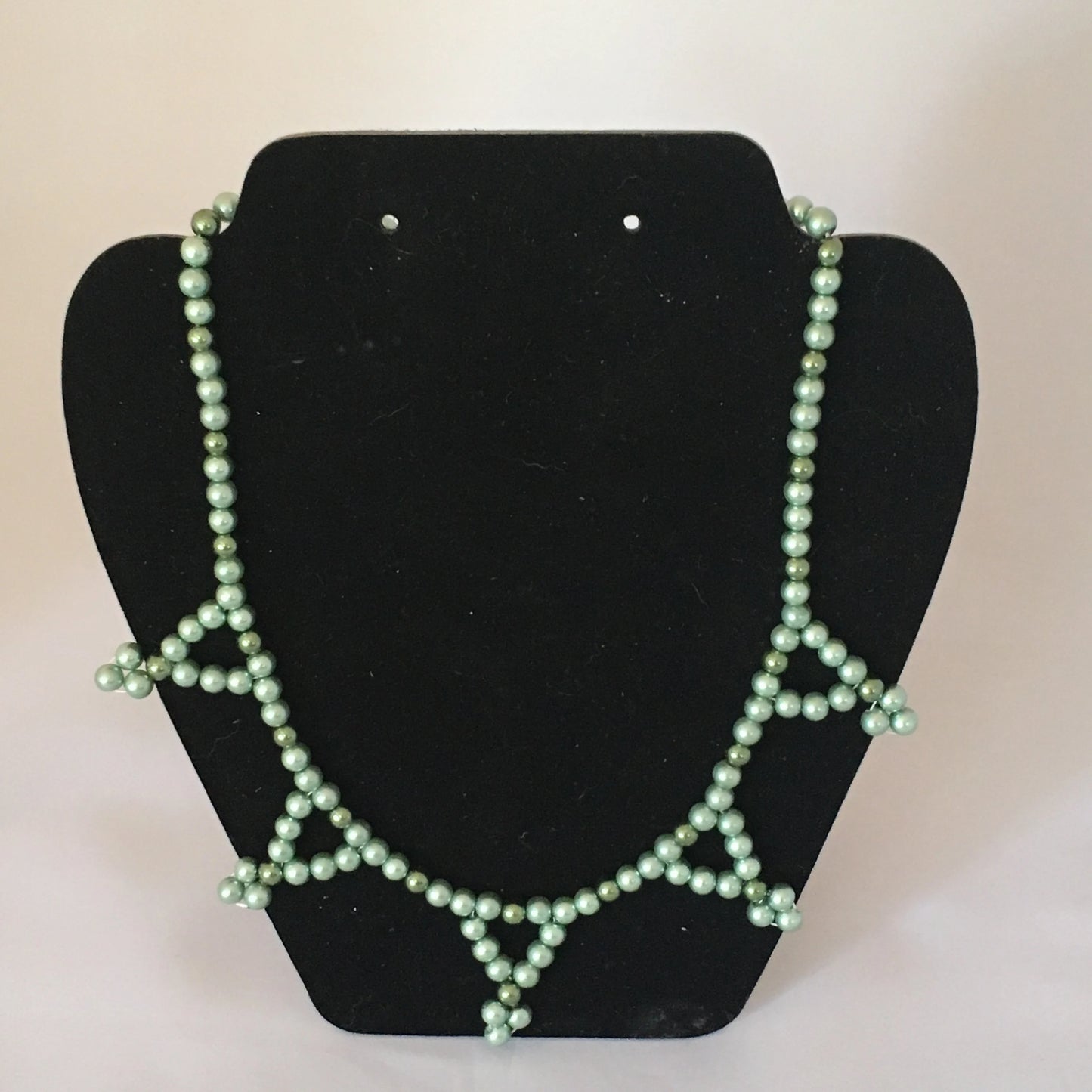 Sage & Dark Green Pearl Necklace