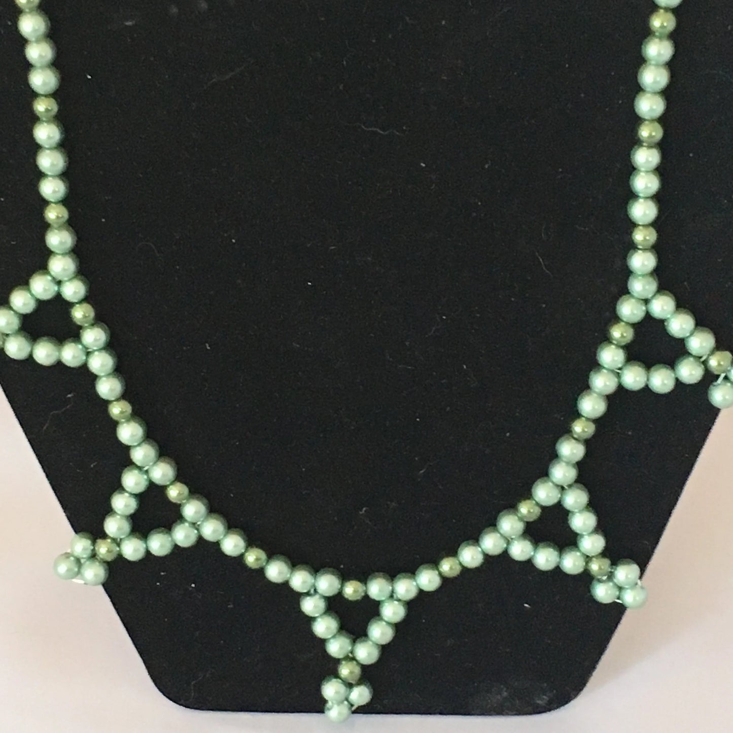 Sage & Dark Green Pearl Necklace