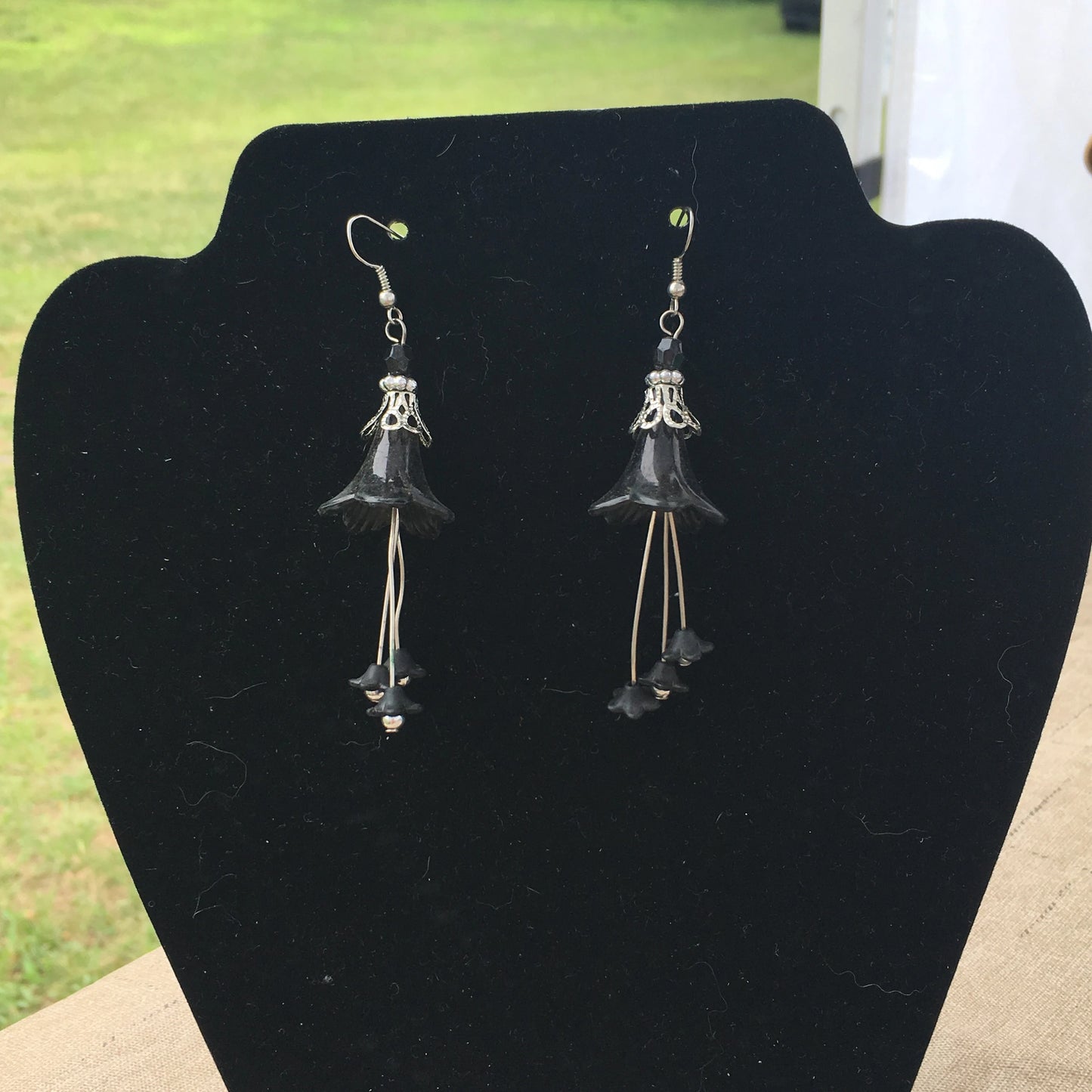 Black Bell Earrings