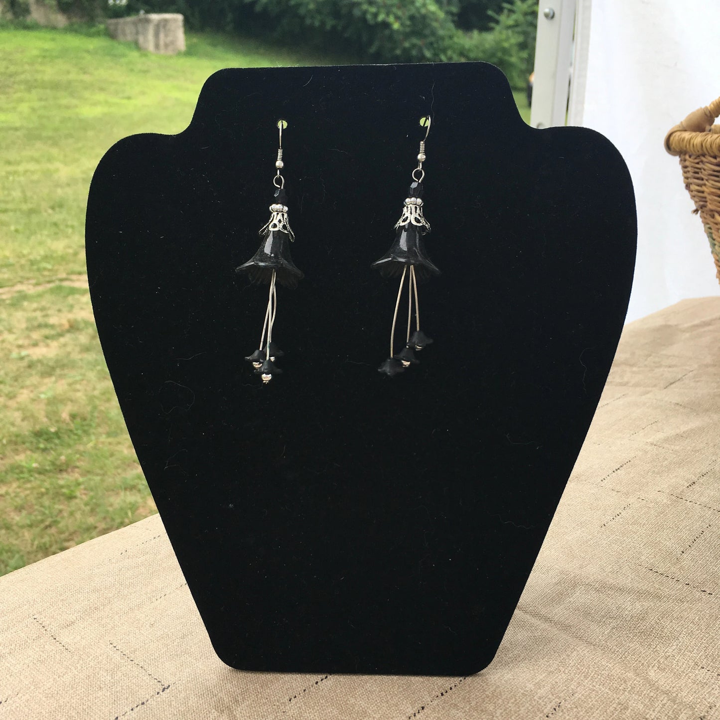 Black Bell Earrings