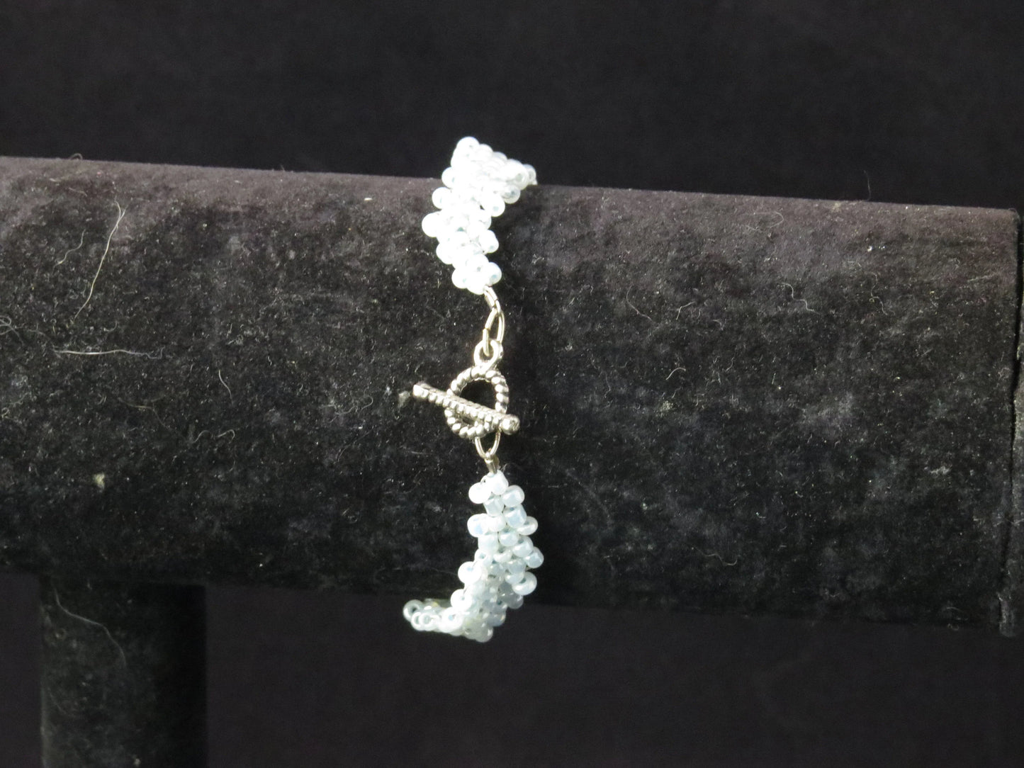 Cylon Turquoise Blue Simple Strap Peyote Bracelet