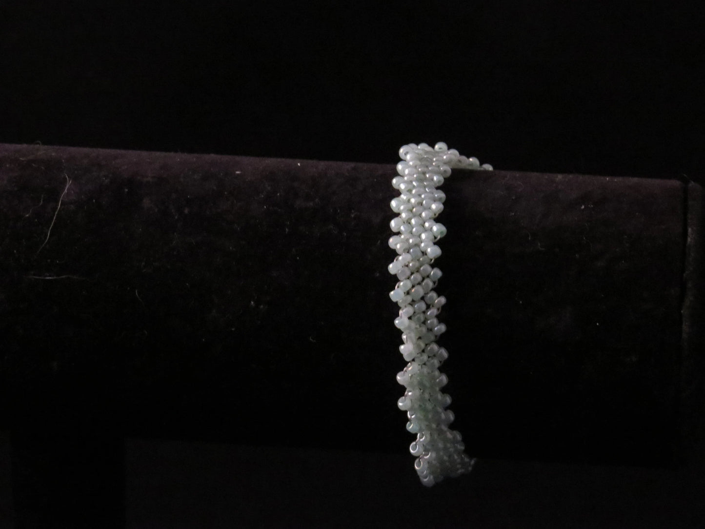 Cylon Turquoise Blue Simple Strap Peyote Bracelet