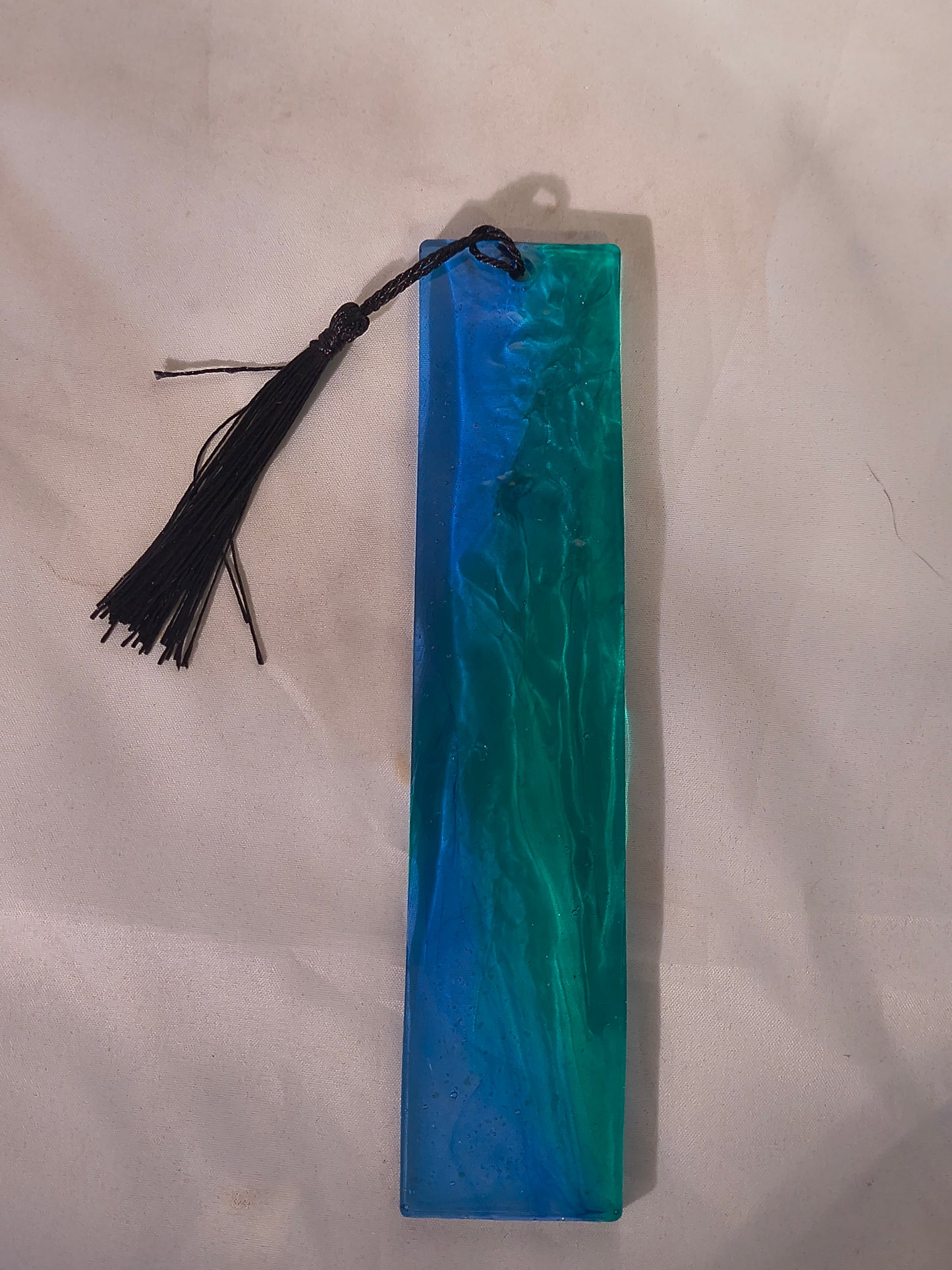 Blue / Green Resin Bookmark