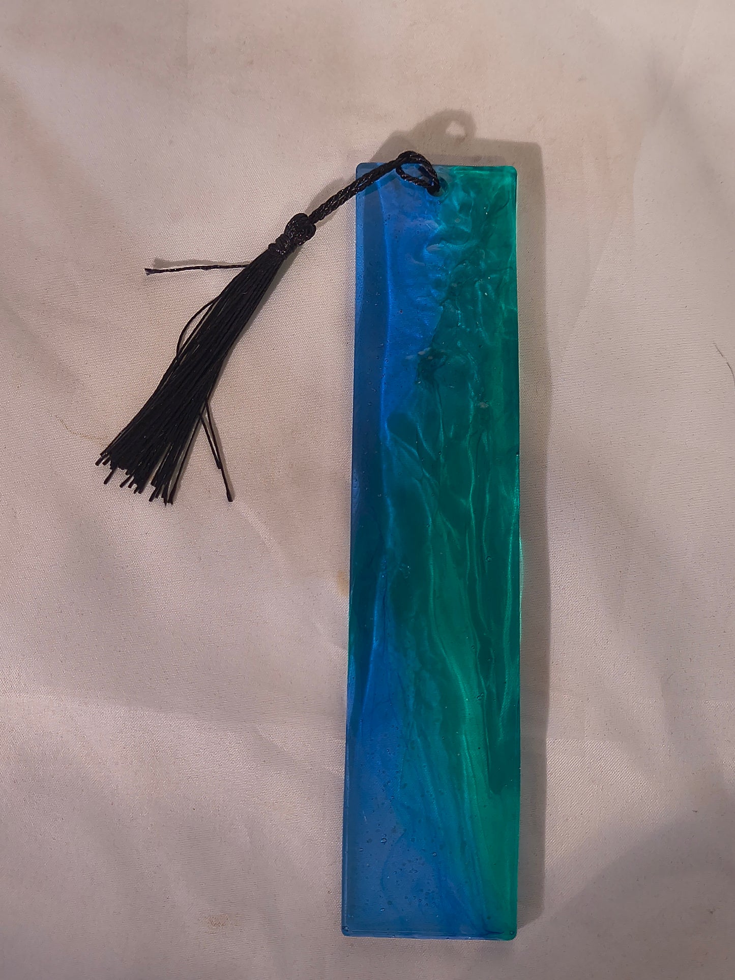 Blue / Green Resin Bookmark