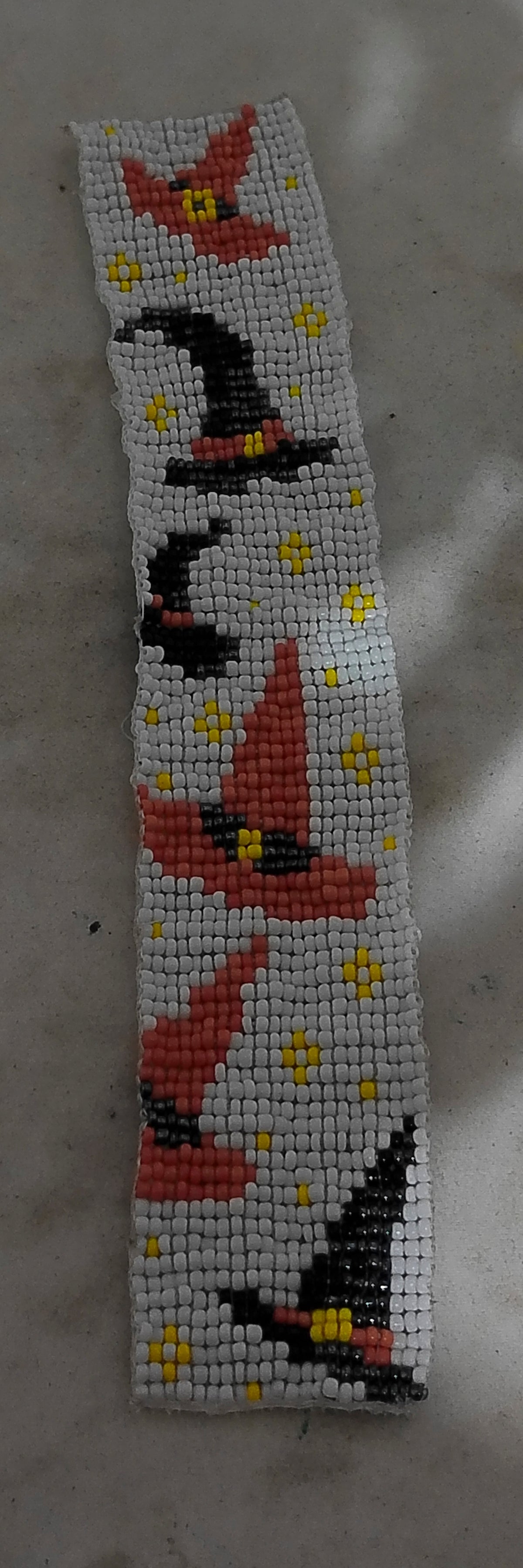 Handmade Witch's Hat Beaded Bookmark
