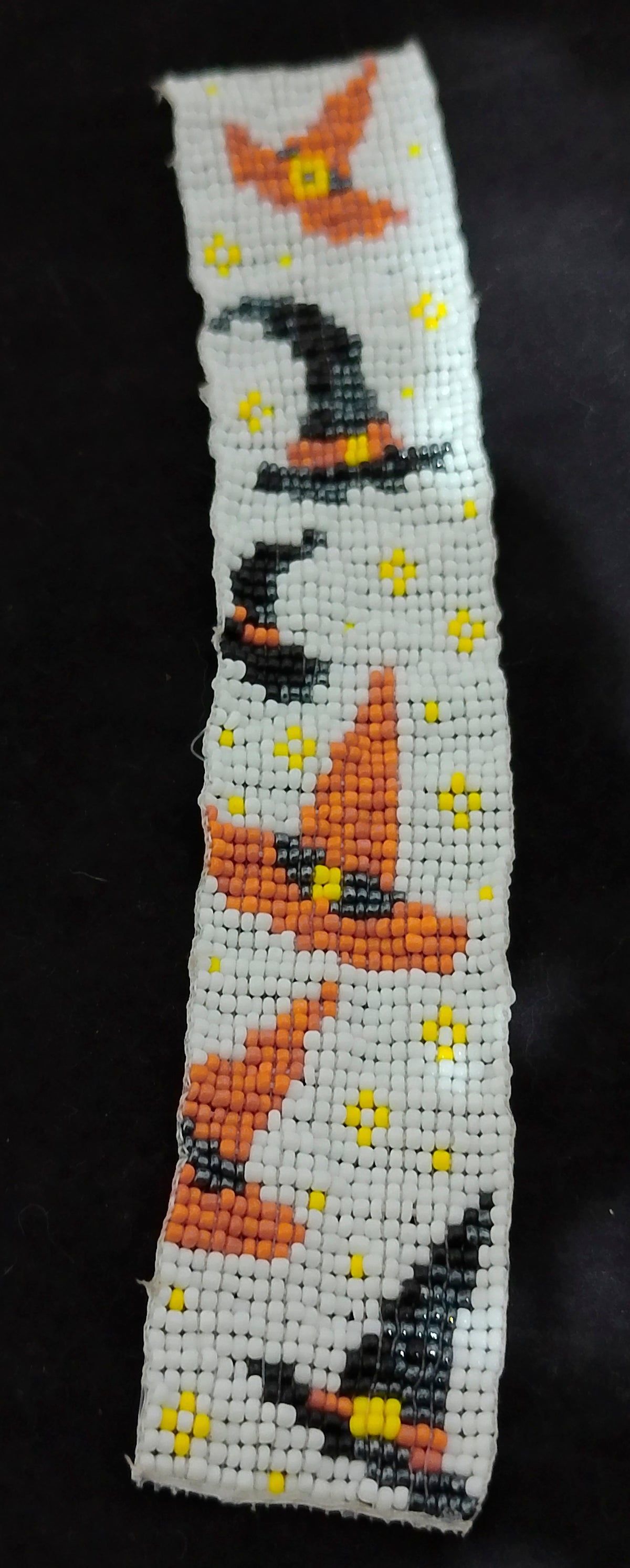Handmade Witch's Hat Beaded Bookmark
