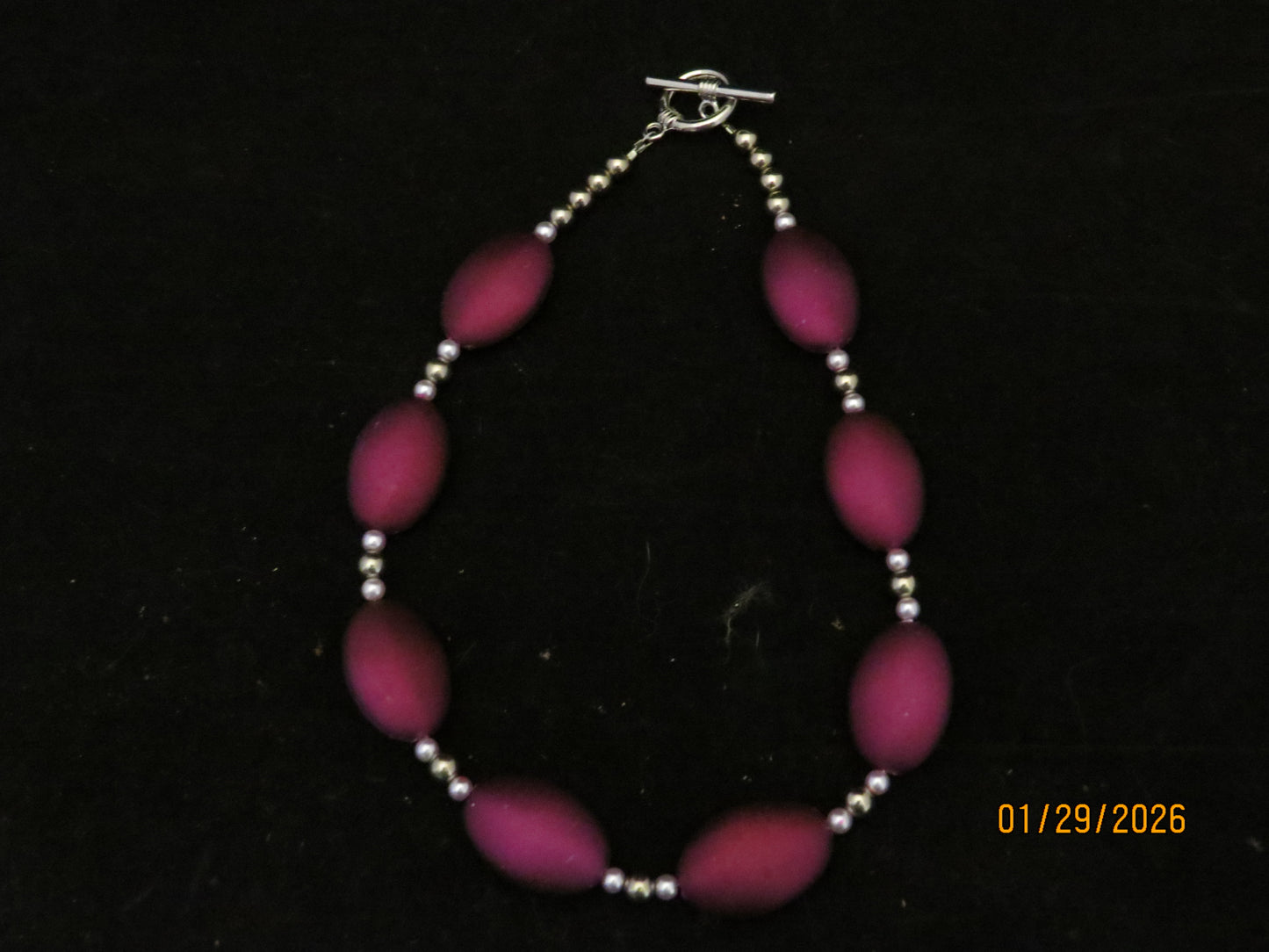 Purple Beaded Necklece