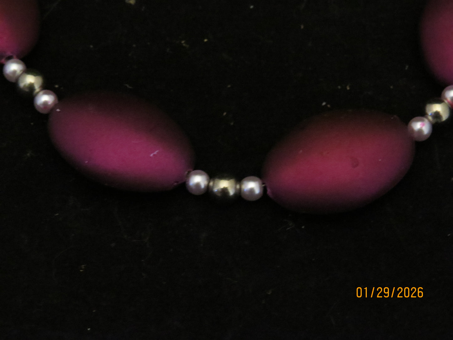 Purple Beaded Necklece