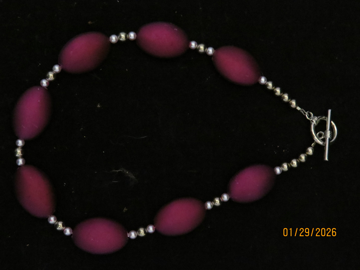 Purple Beaded Necklece