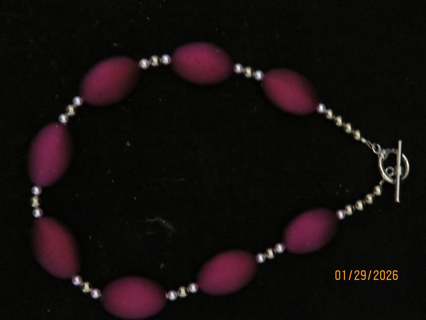 Purple Beaded Necklece