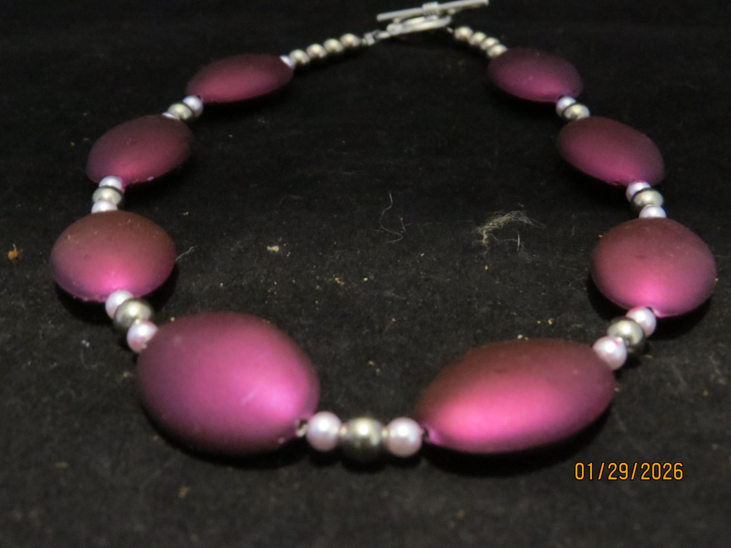 Purple Beaded Necklece
