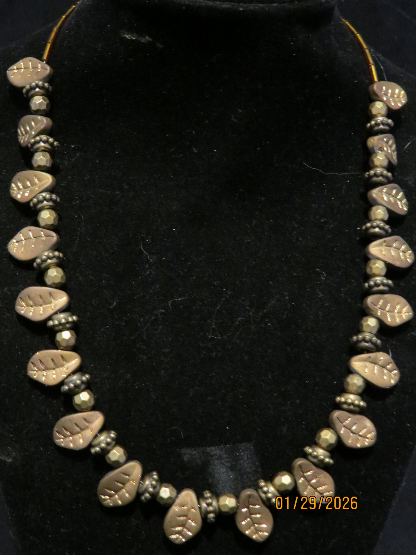 Leaf Beaded Necklace