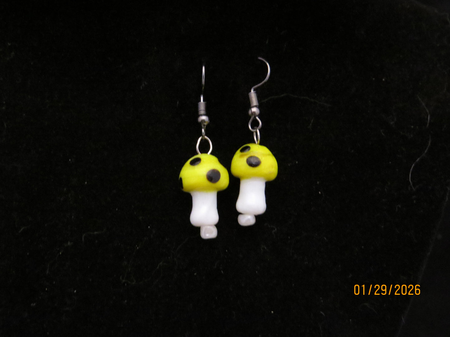 Colored Mushroom Earrings