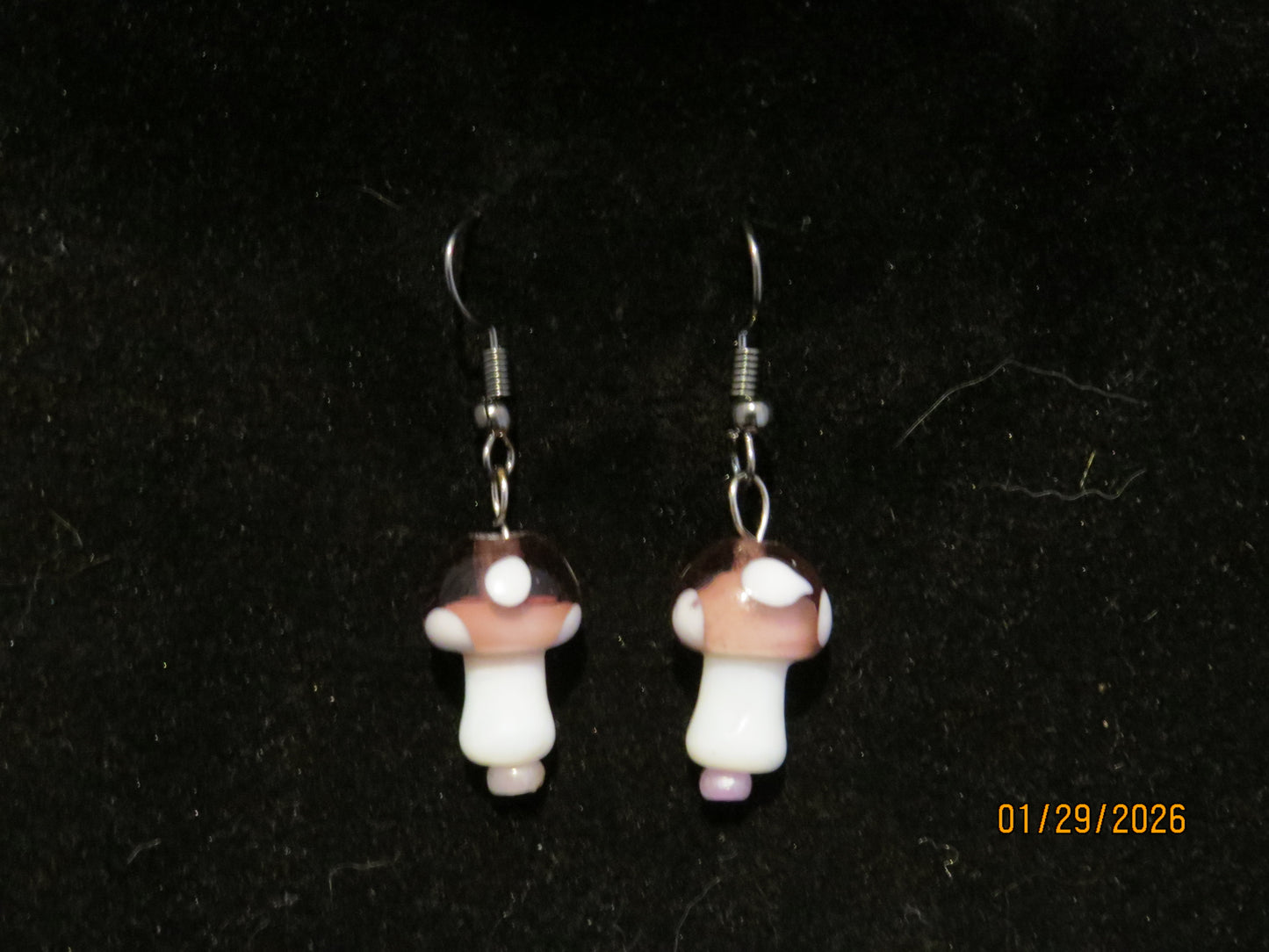Colored Mushroom Earrings