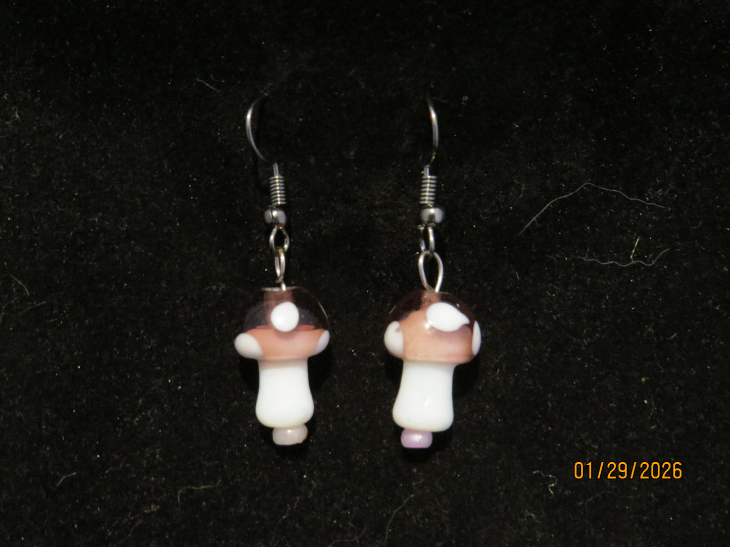 Colored Mushroom Earrings