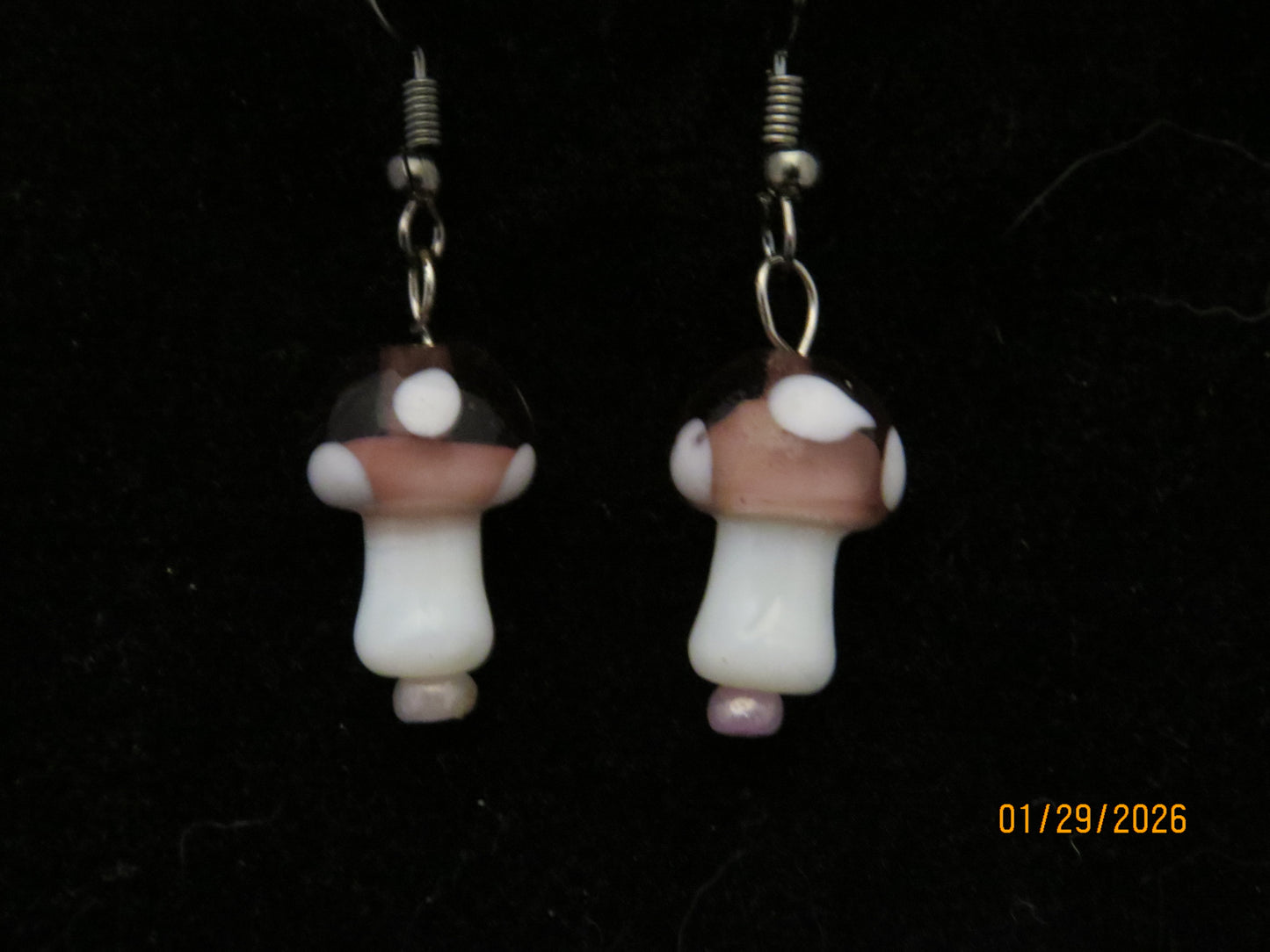 Colored Mushroom Earrings