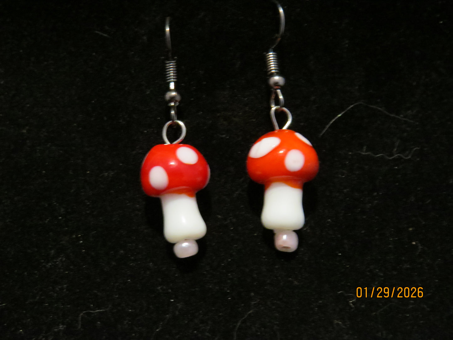 Colored Mushroom Earrings