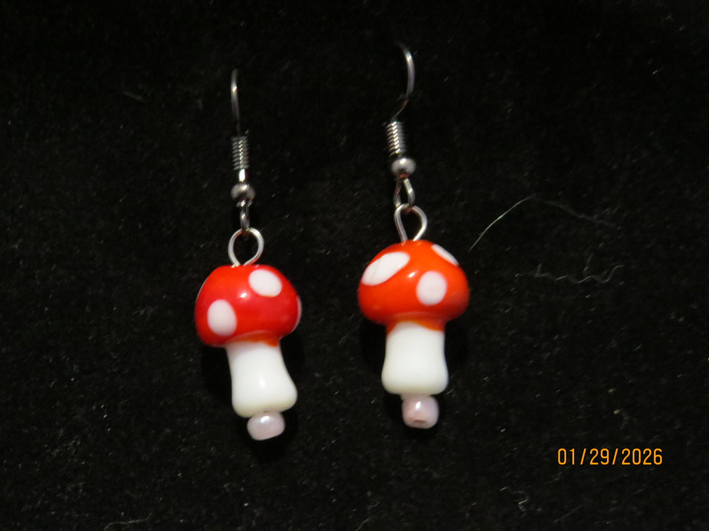 Colored Mushroom Earrings