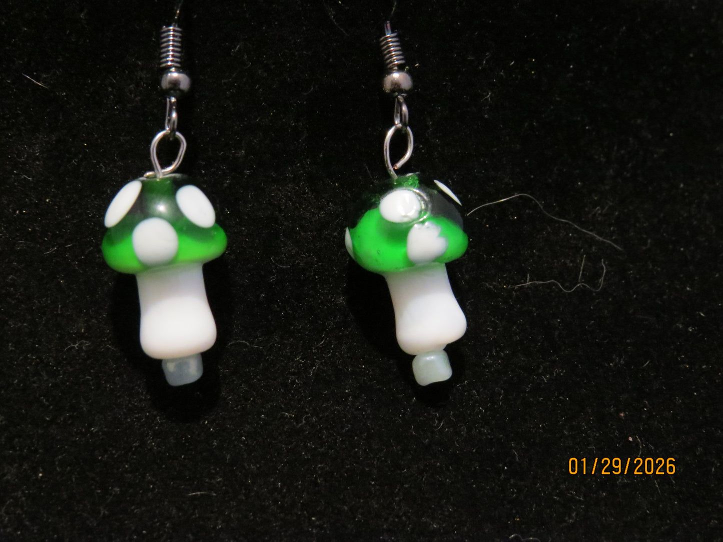 Colored Mushroom Earrings