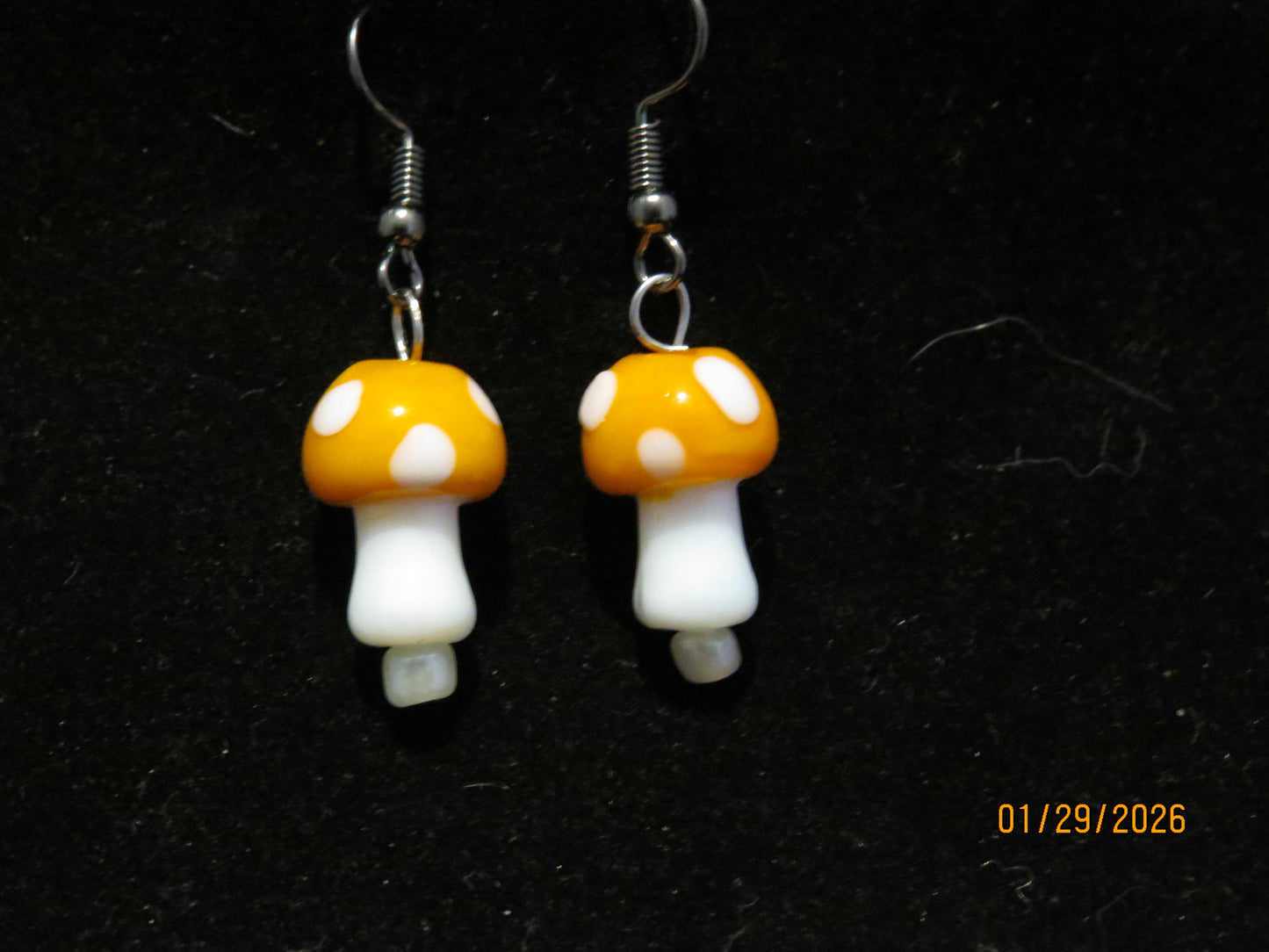 Colored Mushroom Earrings