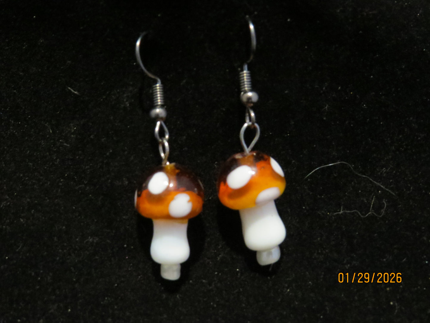 Colored Mushroom Earrings