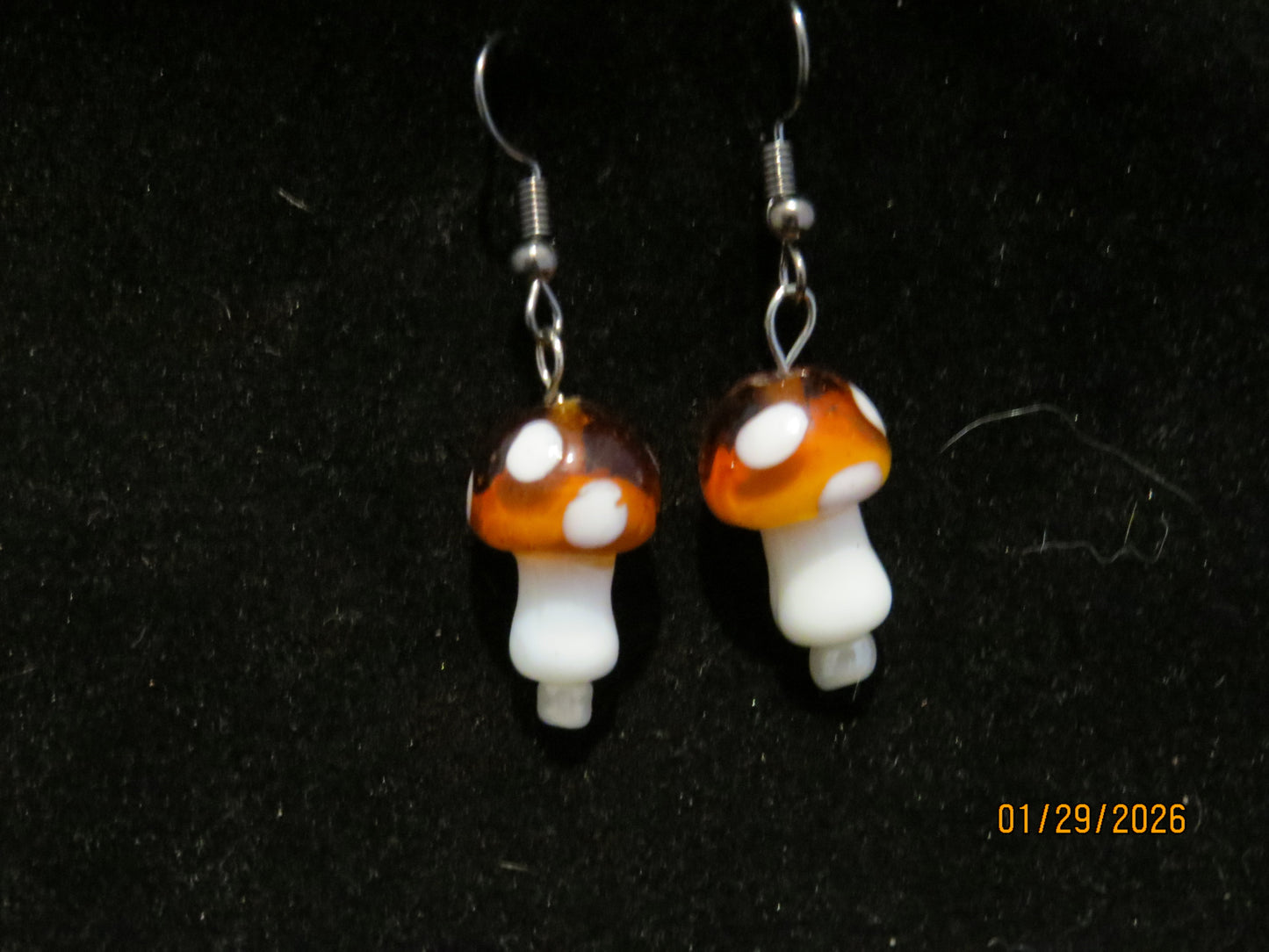 Colored Mushroom Earrings