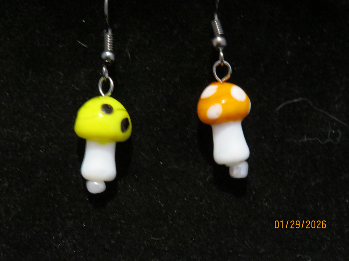 Colored Mushroom Earrings