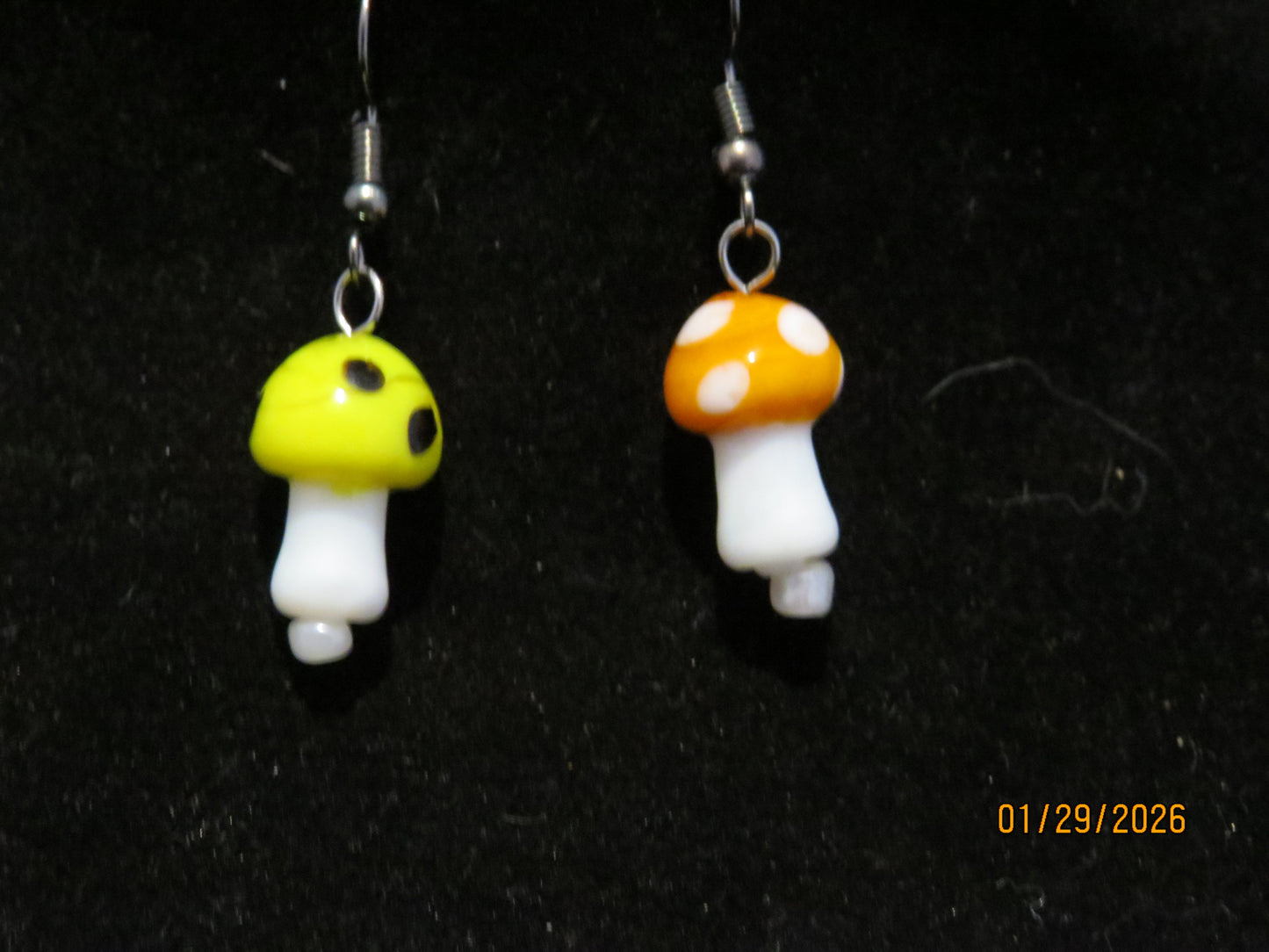 Colored Mushroom Earrings